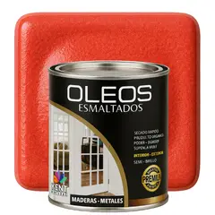 KENT - OLEO ESMALTADO PREMIUM - MULTISUPERFICIES - CUARTO GALON ROJO CORAL
