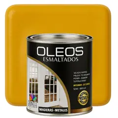 KENT - OLEO ESMALTADO PREMIUM - MULTISUPERFICIES - CUARTO GALON AMARILLO MOSTAZA