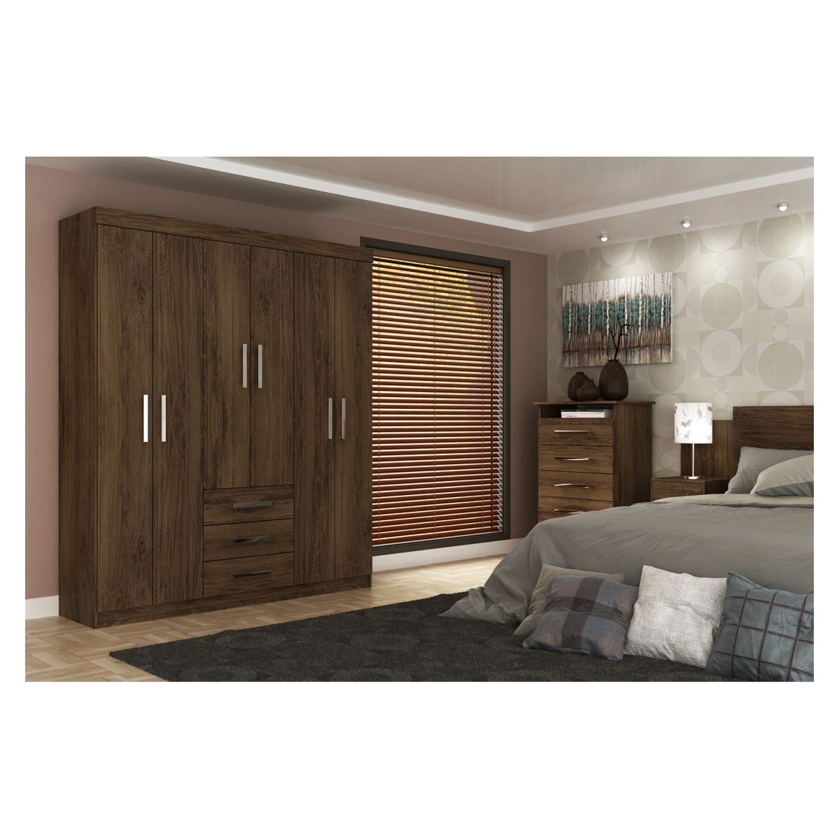 ALTAVISION - Clóset 6 Puertas 3 Cajones Fortaleza Altavision