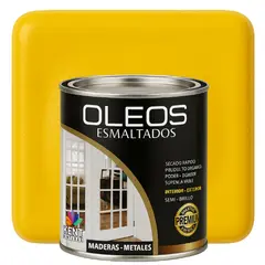 KENT - OLEO ESMALTADO PREMIUM - MULTISUPERFICIES - OCTAVO GALON AMARILLO ORO