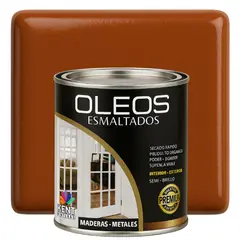 KENT - OLEO ESMALTADO PREMIUM - MULTISUPERFICIES - OCTAVO GALON CEDRO CANELA