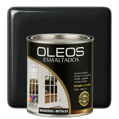KENT - OLEO ESMALTADO PREMIUM - MULTISUPERFICIES - OCTAVO GALON NEGRO ÓXIDO