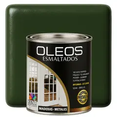 KENT - OLEO ESMALTADO PREMIUM - MULTISUPERFICIES - OCTAVO GALON VERDE ÓXIDO