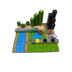 GENERICO - Bloques Magneticos Minecraft Iman 169 Piezas Juguete Niño Minecraft