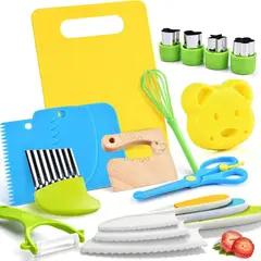 KUANGYE - 17 Utensilios Set De Cocina Montessori Para Niños