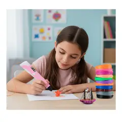 GENERICO - Lapiz Impresora 3D Filamentos Rosado