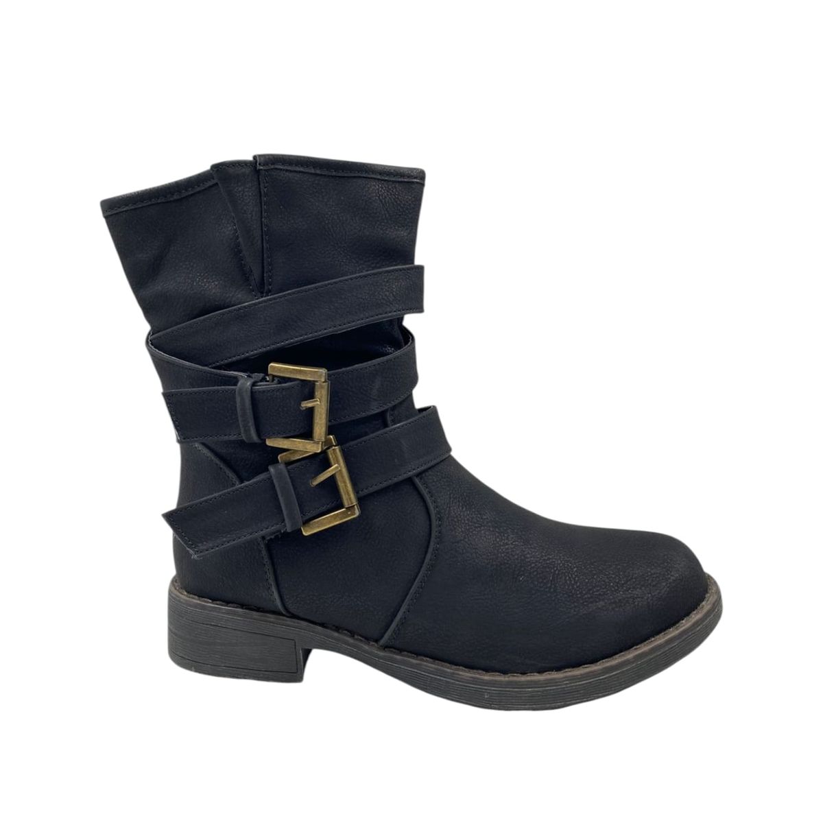 HERIEL - Bota Negra Baja Mujer