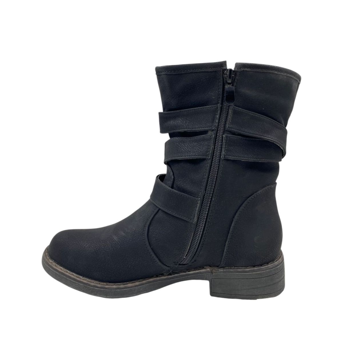 HERIEL - Bota Negra Baja Mujer