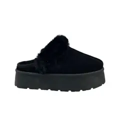 HERIEL - Pantufla Negra Chiporro Mujer