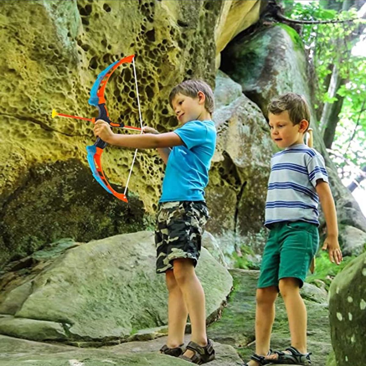 GENERICO - Set Arco Y Flecha Juegos Niño 64 Cm. Juguetes Diversión