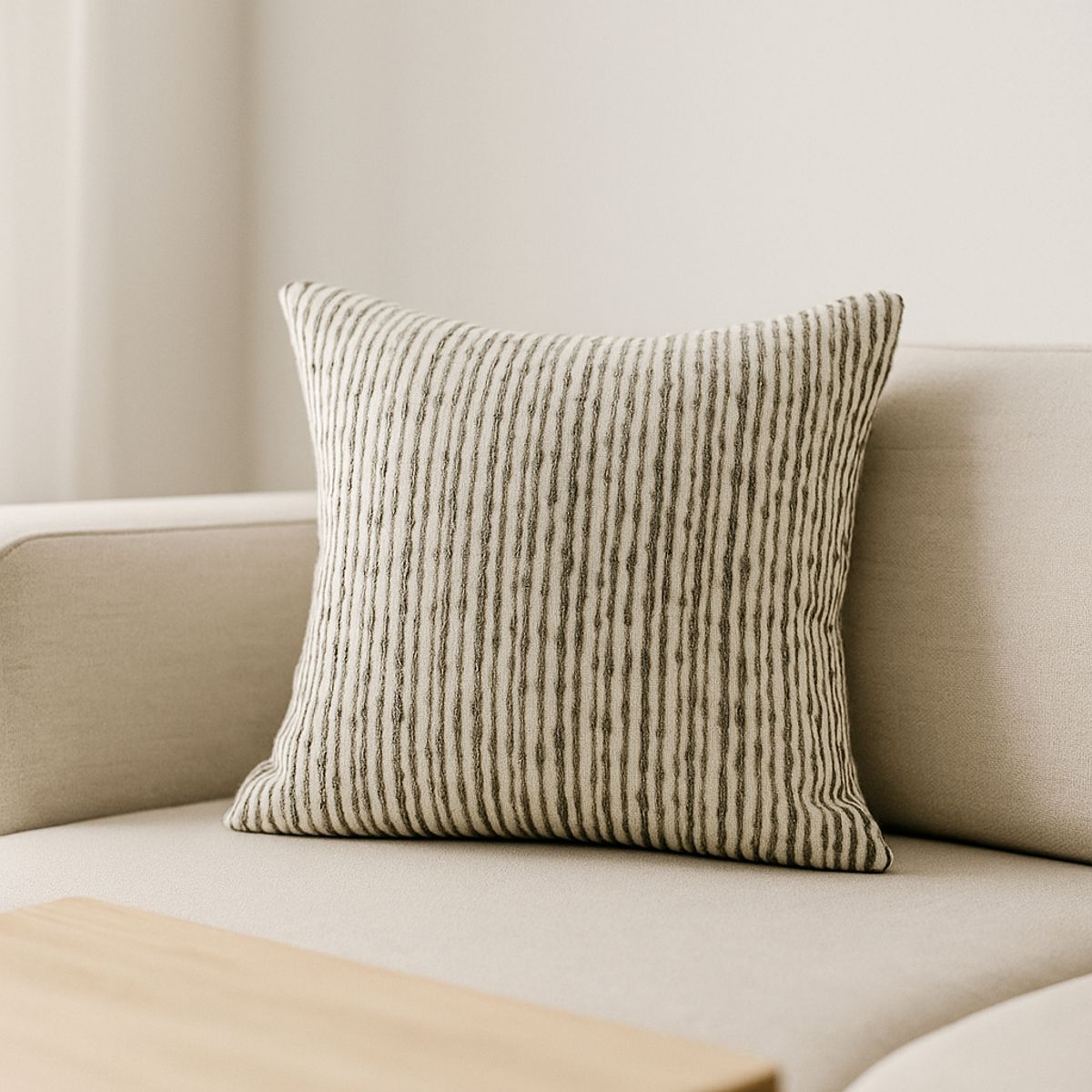 ARMONIA - Funda Decorativa Chenille Marrón 45x45cm Elegante 785