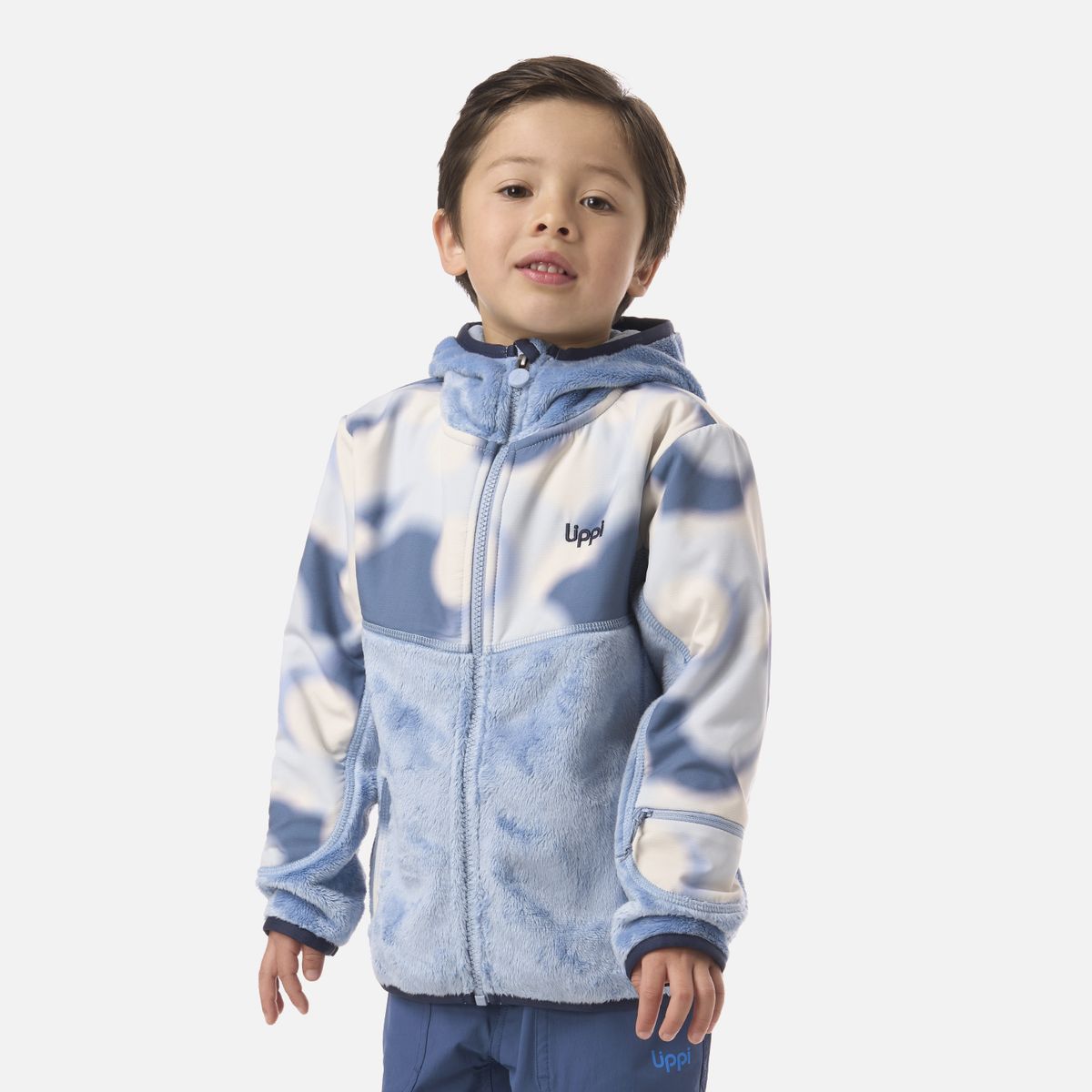 LIPPI - Polar Niño Grillo Therm-Pro Hoody Jacket Azul Piedra Lippi