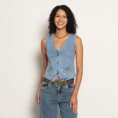 Imagen 1 del producto CHAQUETA VEST DENIM