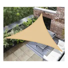 GENERICO - Vela Lona Toldo Sombreadora Triangular 3x3x3 Protección UV