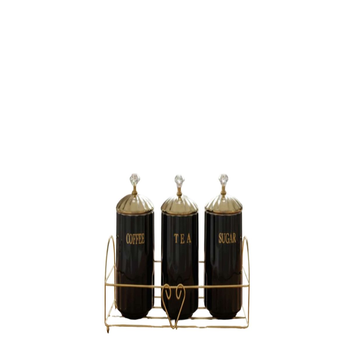 GENERICO - Set de 3 recipientes hermeticos Negro