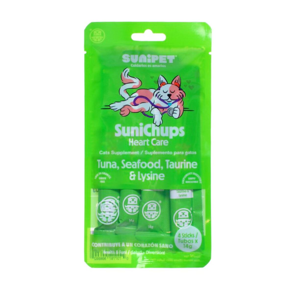 SUNIPET - Snack Sunichups Cuidado Cardíaco 56gr 4 sticks