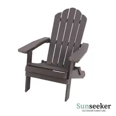 SUNSEEKER - Silla Adirondack Plegable Resistente Madera Plástica