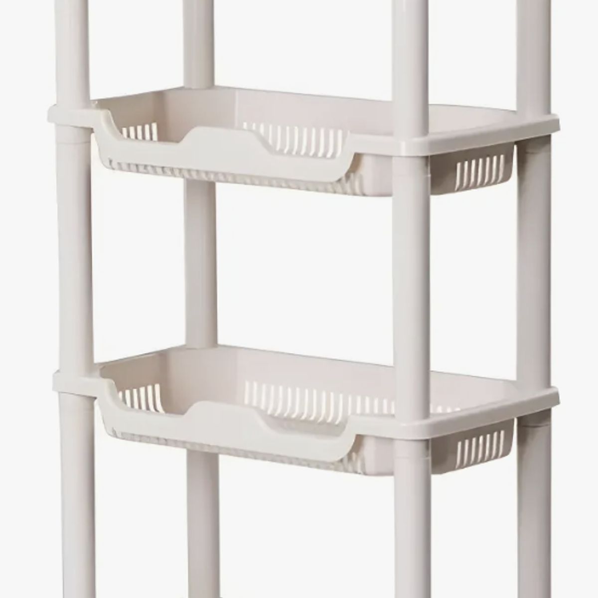 OKAY - Estante De Almacenamiento Organizador De 4 Niveles Color Blanco