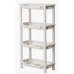 OKAY - Estante De Almacenamiento Organizador De 4 Niveles Color Blanco