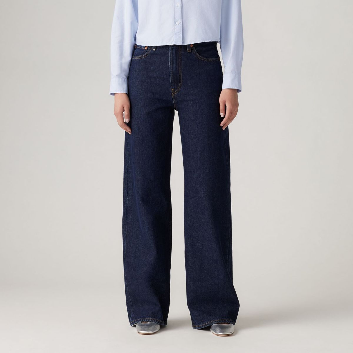 LEVIS - Jeans Mujer Ribcage Wide Leg Azul Levis
