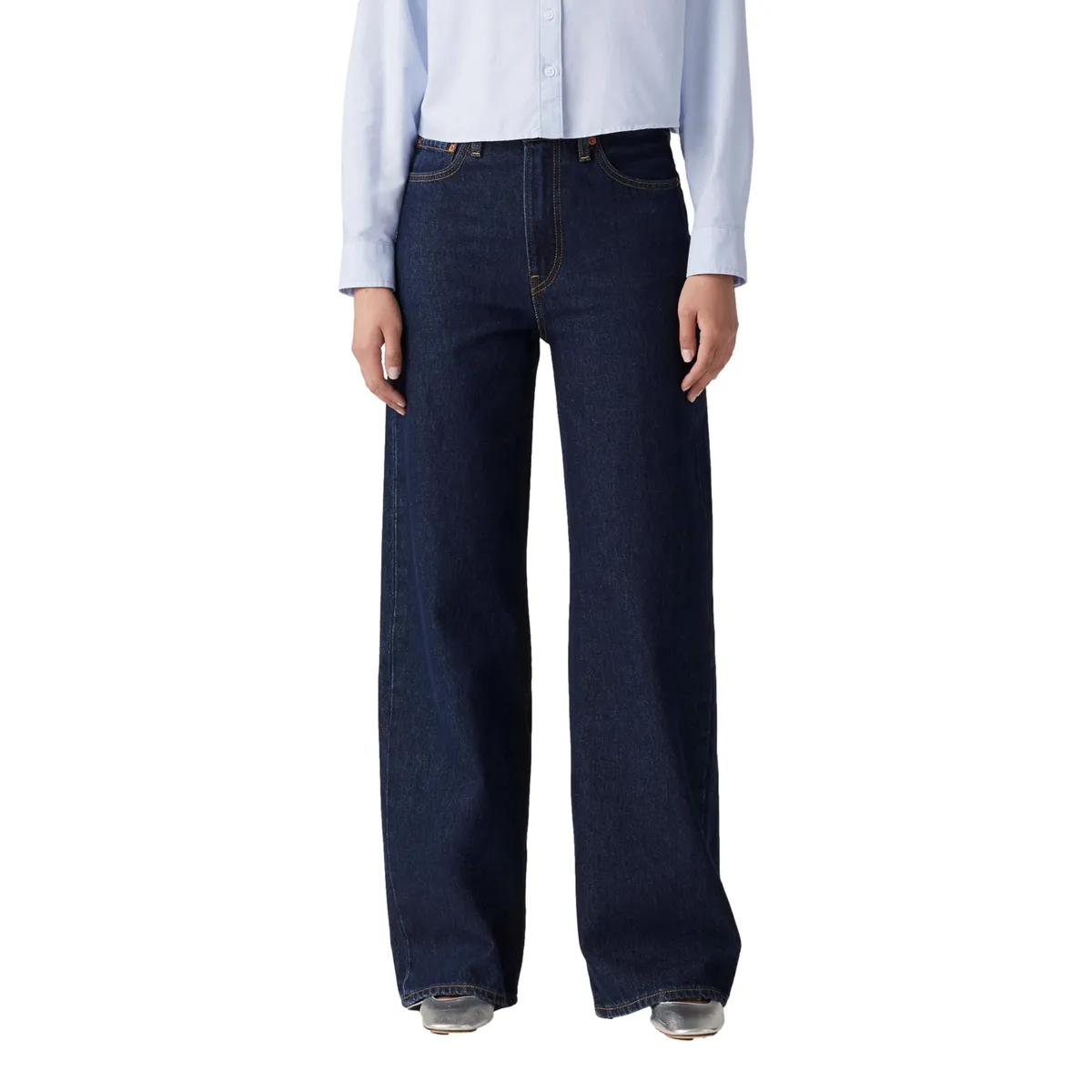 LEVIS - Jeans Mujer Ribcage Wide Leg Azul Levis