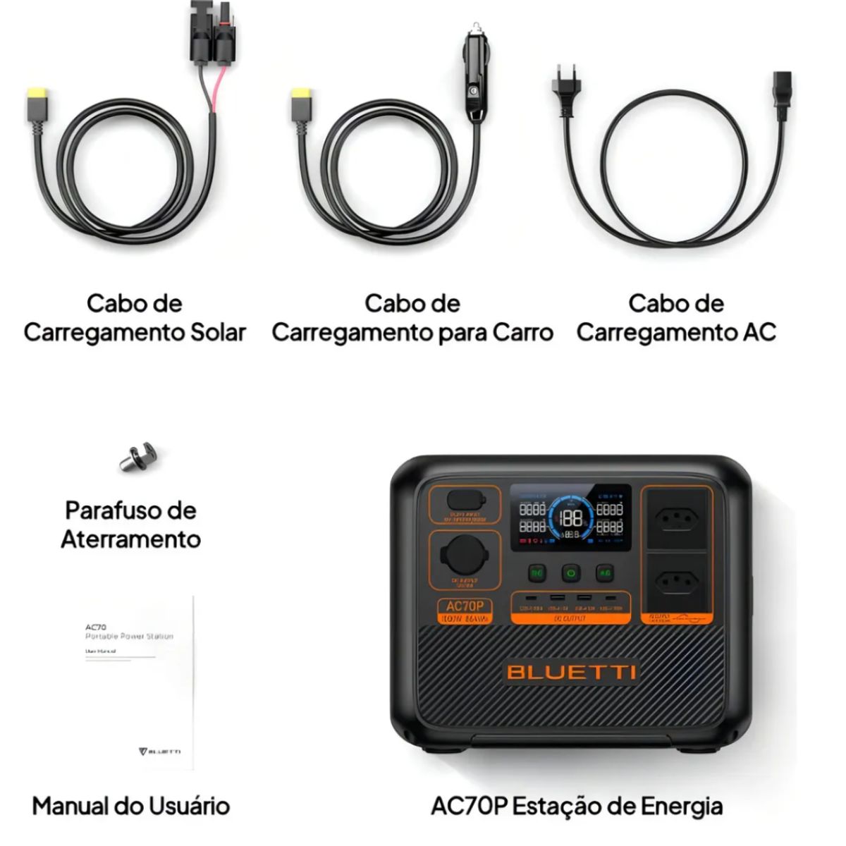 ALTERNATIVE - Estación de energía - Ac70p 1000 w 864wh Monofásico