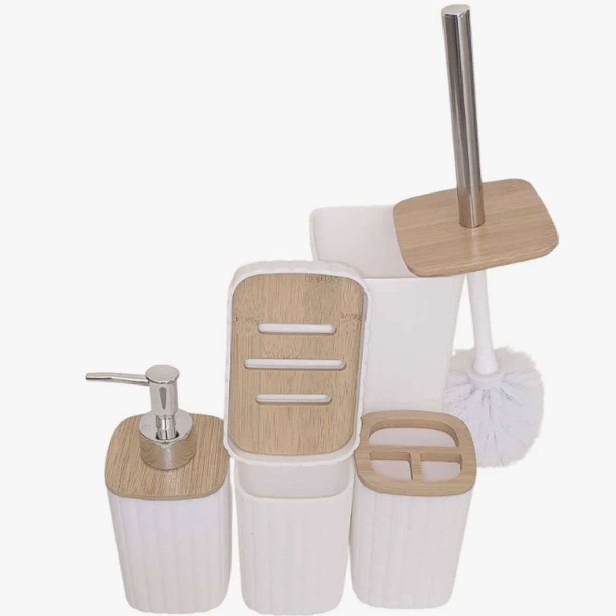 OKAY - Juego De Accesorios De Baño 5 Pcs Kits Esenciales Decorativo