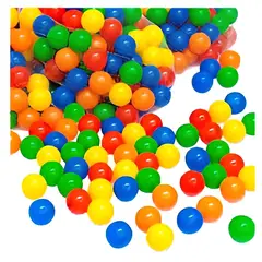 GENERICO - Malla de pelotas plasticas para piscina 30 unidades colores Variados