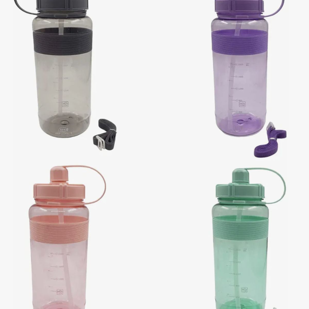 OKAY - Botella Deportiva 2l Antiderrames Resistente Ligero