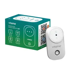 VHOME - Enchufe y Medidor de Consumo Wifi Con Toma 16A + Adaptador