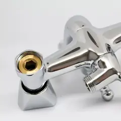 TAUMM - Llave Combinacion De Ducha Eco Con Manguera Soporte Y Flexible