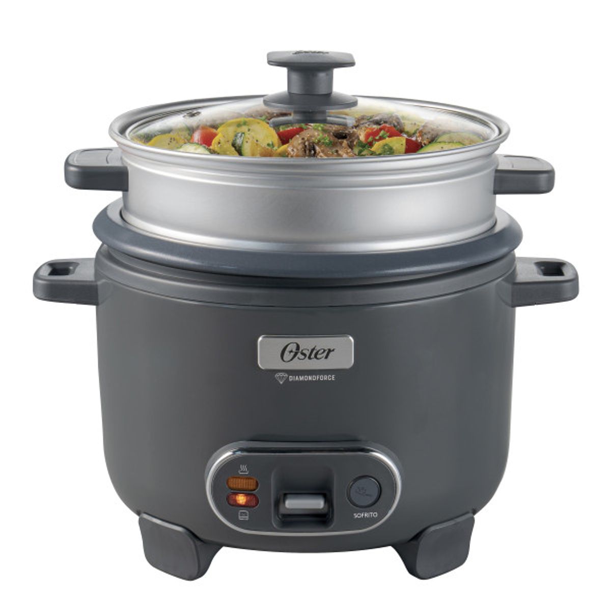 OSTER - Arrocera 3 En 1 Oster 12 Tazas Diamond Force Gris