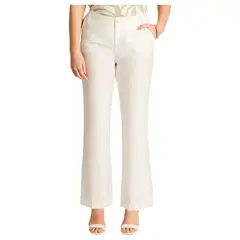 LORENZO DI PONTTI - Pantalón Recto Mujer Crudo