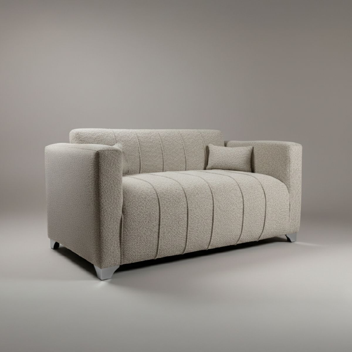 IVI HOME - Sofá 2 cuerpos Mikono Blanc