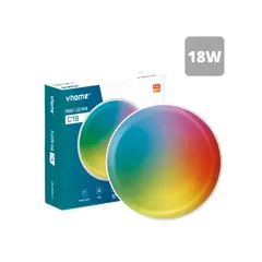 VHOME - Plafon Celda Led Wifi RGB C18 Sobrepuesto 18W Alexa y Google