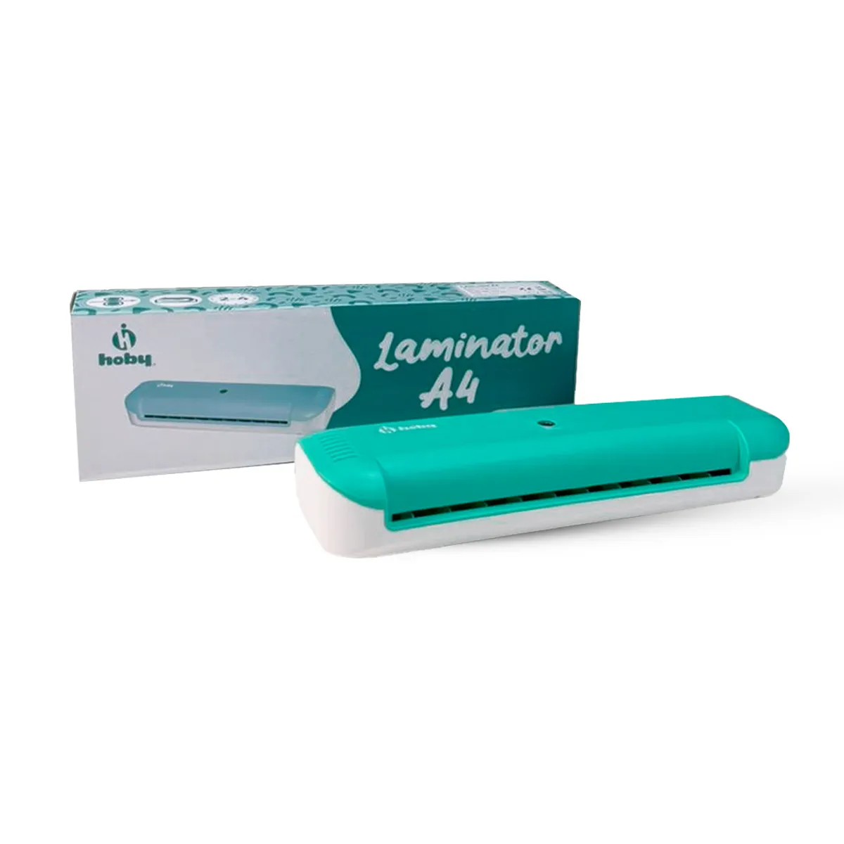 GENERICO - Plastificadora Termolaminadora Hoby Premium A4 carta Turquesa