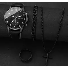 GENERICO - Set reloj y accesorios para hombre