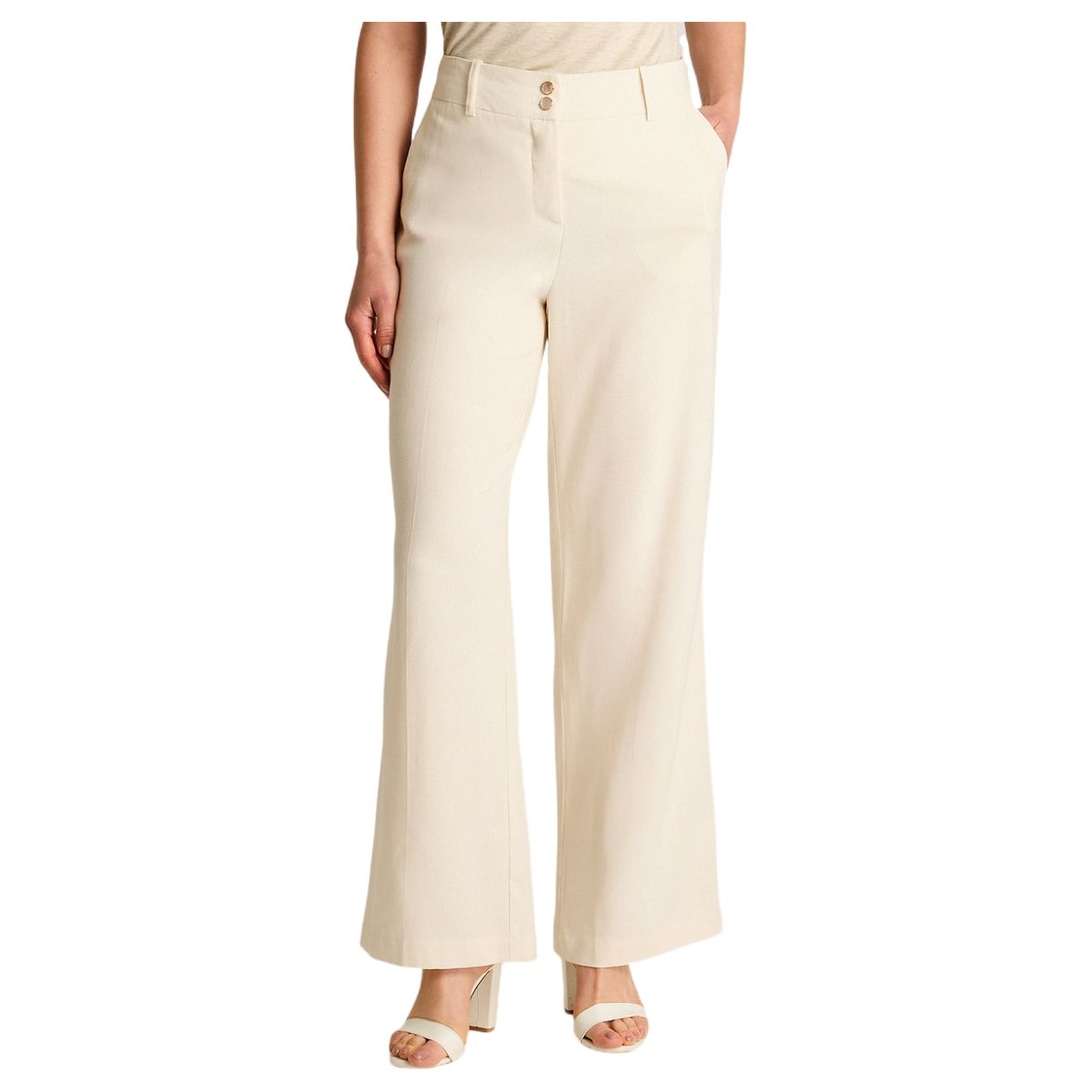 LORENZO DI PONTTI - Pantalón Lino Mujer