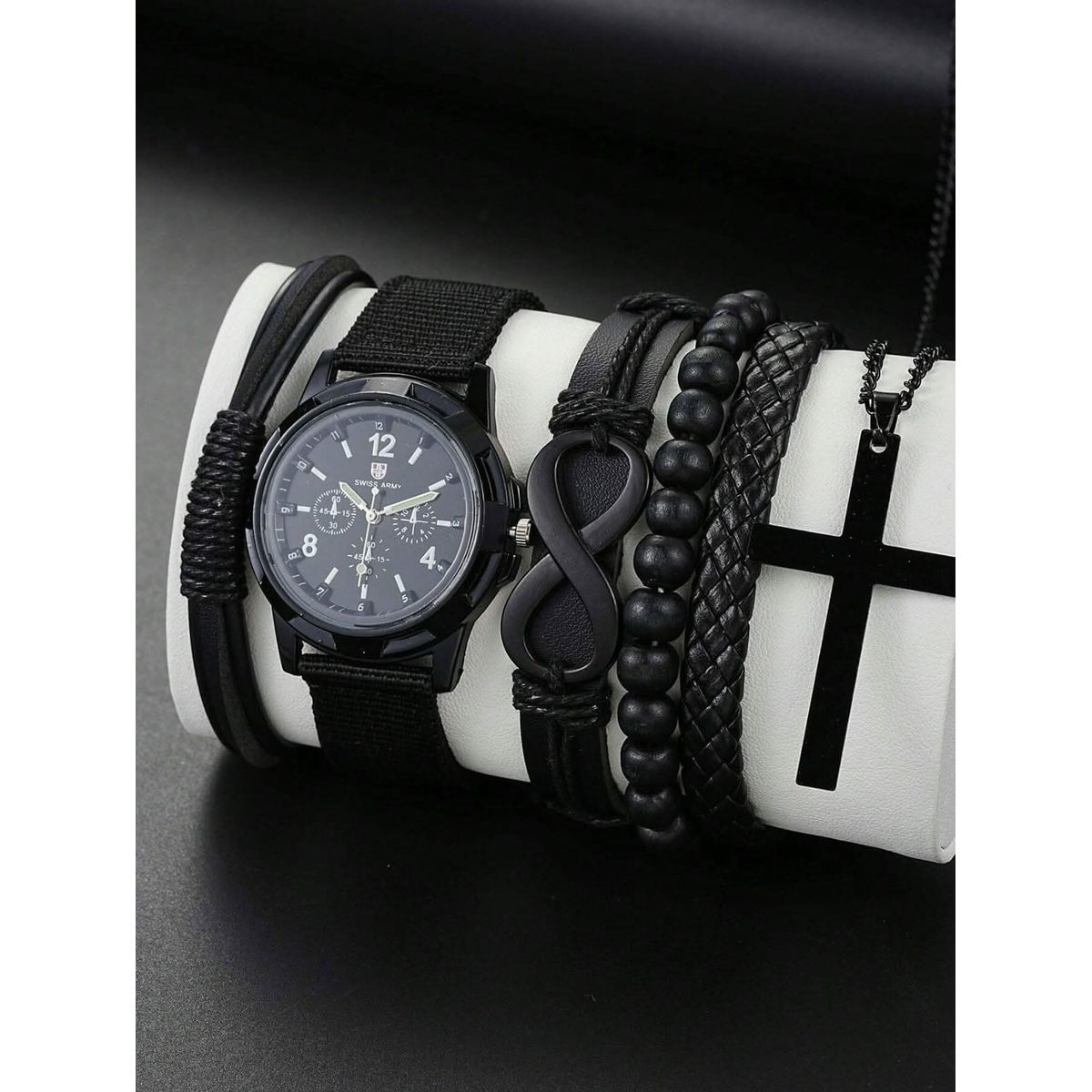GENERICO - Set reloj y accesorios para hombre