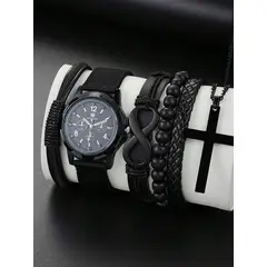 GENERICO - Set reloj y accesorios para hombre