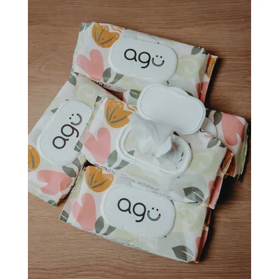 Imagen 2 del producto Toallitas Húmedas AGÜ Sensitive Sin Fragancia – Caja 12 Packs x 60 Unidades (720 Toallitas)