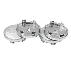 GENERICO - 4 Tapas Centro de Llanta para Subaru 60mm Plata