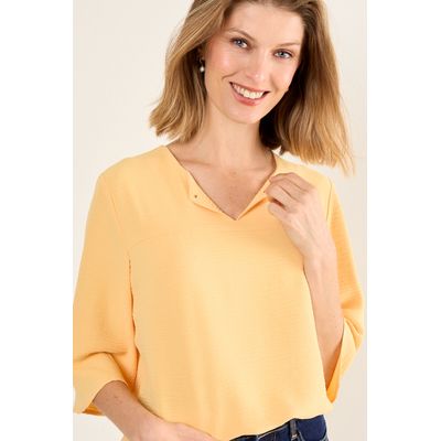 Imagen 2 del producto Blusa Escote V Mujer Naranjo Magriffe