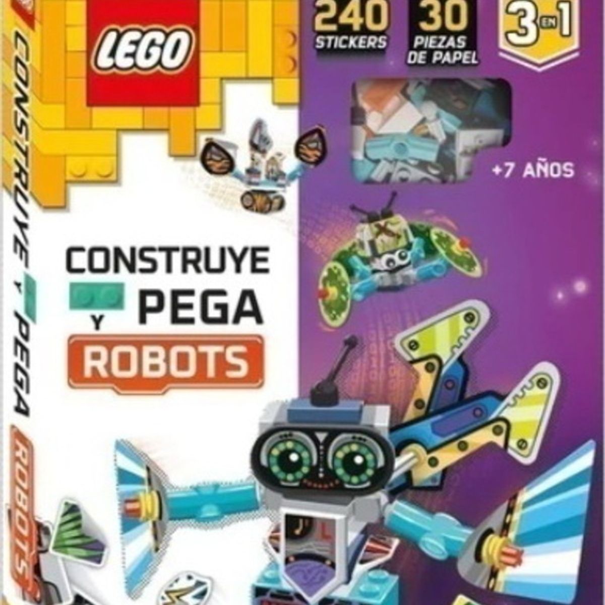 ANTARTICA LIBROS - Lego Construye Y Pega Robots