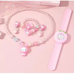 GENERICO - Pack reloj y accesorios lindo para niña