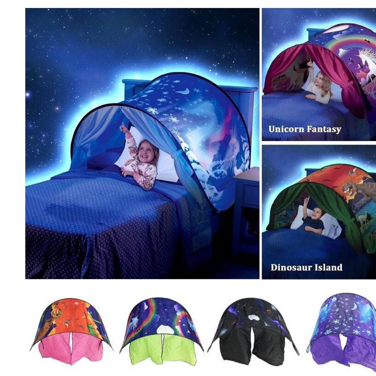 GENERICO - Carpa Mágica Infantil Para Cama Plegable Noches Confortables