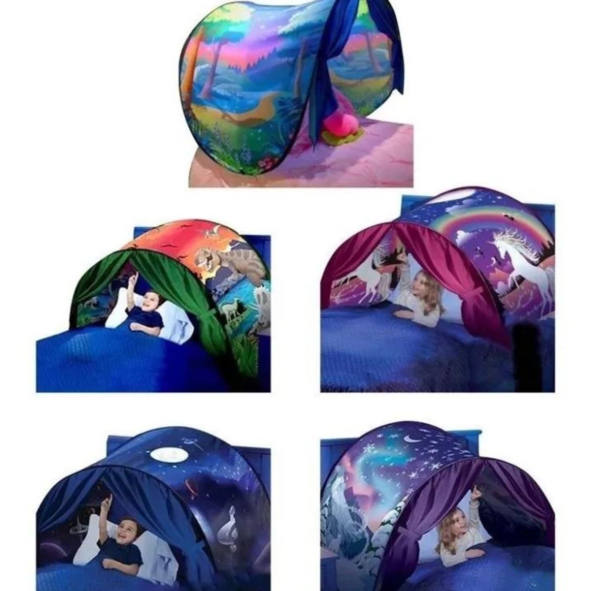 GENERICO - Carpa Mágica Infantil Para Cama Plegable Noches Confortables