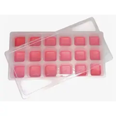 OKAY - Pack 2 Bandeja Hielera Plástico En Forma De Cubos Con Tapa