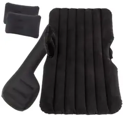 GENERICO - Colchón Inflable Para Auto y Camping con Bomba Eléctrica Negro