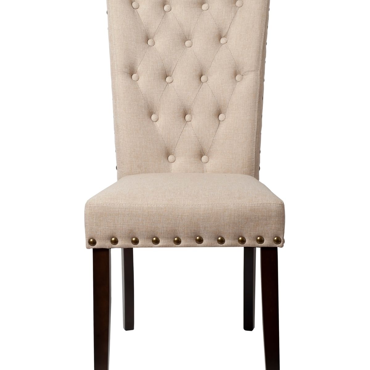 SWEET HOGAR - Pack 6 sillas modelo botones capitoné color Beige